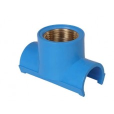 20110 - TÊ LIGA-FACIL AZUL LR COM BUCHA DE LATÃO 25MM X 3/4