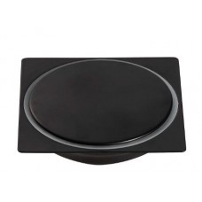 20194 - RALO CLICK QUADRADO 10X10CM INOX PRETO DECKCASA 9001BP