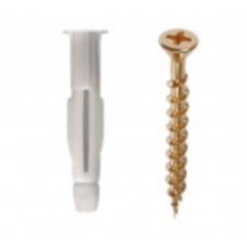 15709 - BUCHA OCA MU 10MM + PARAFUSO CHIPBOARD CHATA FENDA PHILIPS 60X70 40PC SFORPLAST