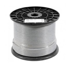 19902 - CABO DE ACO 3/16 6X7 GALVANIZADO/PLASTIFICADO 4,8MM 100M FRATI