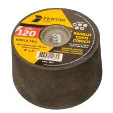 20696 - REBOLO COPO CONICO 100 X 50 G120 M14 FERTAK