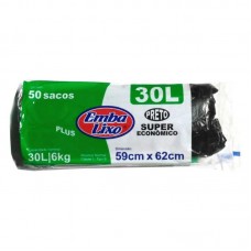 20289 - SACO DE LIXO PLUS ECONOMICO 30L C/50UN EMBALIXO