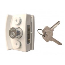 20846 - FECHADURA P/ JANELA DE CORRER C/FURO MINI BRANCO AL 3532