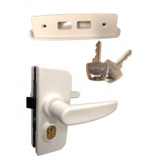 20855 - KIT MAÇANETA E CONTRA VIDRO/ALVENARIA LADO DIREITO BRANCO AL 1510/11AD