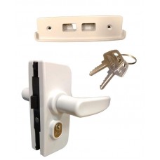 20858 - KIT MAÇANETA E CONTRA VIDRO/ALVENARIA LADO ESQUERDO BRANCO AL 1510/11AE