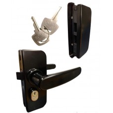 20850 - KIT MAÇANETA E CONTRA VIDRO/VIDRO LADO DIREITO PRETO AL 1510/11D