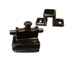 20821 - KIT 04 AL JANELA DE CORRER 2 FOLHAS PRETO LINHA TRADICIONAL