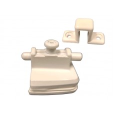 20820 - KIT 04 AL JANELA DE CORRER 2 FOLHAS BRANCO LINHA TRADICIONAL