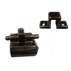 20766 - KIT 04 AL JANELA DE CORRER 2 FOLHAS PRETO LINHA CAPA 