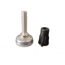 20163 - PÉ NIVELADOR DE METAL 21MM COM BUCHA E PARAFUSO 1/4 X 3/4