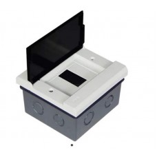 16487 - QUADRO DE DISTRIBUIÇÃO DE EMBUTIR PARA 4 DISJUNTORES DIN BRANCO COM PORTA FUMÊ BIKI 0304027