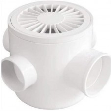 19045 - CAIXA SIFONADA 150X150X50 MM REDONDA BRANCA PLASTILIT