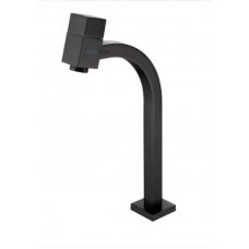 20192 - TORNEIRA PARA BANHEIRO LAVATÓRIO 6605P QUADRADA LUXO ALTA PRETA DECKCASA 