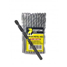 20358 - BROCA AÇO RÁPIDO 5MM PACOTE COM 10 PEÇAS FERTAK 