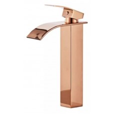 20745 - TORNEIRA PARA BANHEIRO LAVATÓRIO 6020RG MONOCOMANDO CASCATA/MISTURADOR FIXA ALTA ROSE GOLD DECKCASA 