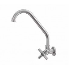 20950 - TORNEIRA PARA COZINHA PIA 2168 C64 BICA MÓVEL DE PAREDE COM 1/4 DE VOLTA CROMADA ALPHA