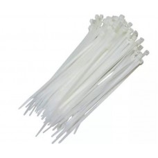 21587 - ABRAÇADEIRA DE NYLON 3,6 X 200MM BRANCA PACOTE COM 100 PEÇAS FERTAK 1314 