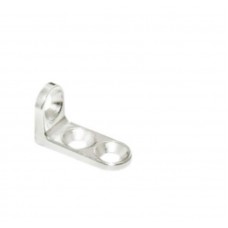 21772 - SUPORTE PRATELEIRA 3 FUROS NIQUELADO 100PC