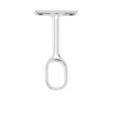 22037 - SUPORTE CABIDEIRO OBLONGO CENTRAL CROMADO 10PC MR 143