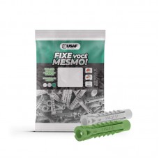 22136 - BUCHA UNIVERSAL 6MM COM PARAFUSO 4,0X45 PACOTE COM 10 PEÇAS USAF 343