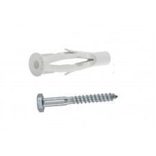 22157 - BUCHA OCA BAIANO 10MM PEAD BRANCA + PARAFUSO SEXTAVADO SOBERBA 1/4X70 4PC USAF U-FU 257