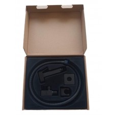 22167 - DUCHA HIGIENICA COMPLETA QUADRADA PRETA VELOX FGHT36P