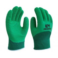 22271 - LUVA DE PANO EMBORRACHADA MULTRUBBER SOFT VERDE GREEN TAMANHO G LDI SAFETY 4010S C.A. 42409