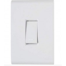 22433 - CONJUNTO LIZ 4X2 DE 1 INTERRUPTOR SIMPLES BRANCO TRAMONTINA 57170/001