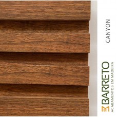 22535 - PAINEL RIPADO FLEX GOLD CONCEPT CANYON ART 7 RIPAS 270CM X 35CM (9MM) BARRETO 0,945M²