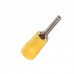 TERMINAL PINO LONGO PRÉ-ISOLADO AMARELO 4-6MM C13 ELETROKIT REF. PTV5-13 CARTELA COM 20 PEÇAS