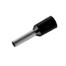 22585 - TERMINAL TUBULAR ILHÓS SIMPLES PRETO 1,5MM C8 ELETROKIT REF. E1508 CARTELA COM 20 PEÇAS