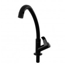 23121 - TORNEIRA ORQUÍDEA MESA PARA COZINHA PIA BICA MÓVEL ALTA PRETA SLIM ABS CONVENCIONAL SOCEL 1078