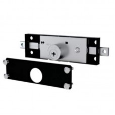 23133 - FECHADURA TETRA 1201 PARA PORTA DE ENROLAR (DE ROLO) AÇO PRETO FOSCO STAM 