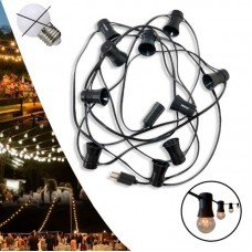 23153 - VARAL DE LUZES 5 METROS BIVOLT 10 BOCAL E27 SEM LÂMPADA REF.TD-5T