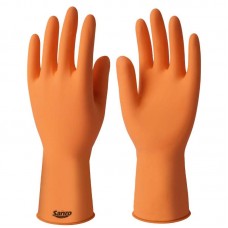23222 - LUVA LÁTEX MULTIUSO SEM FORRO LARANJA TAMANHO P SANRO CA 6110