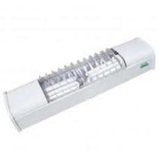 11-0884 - LUMINARIA ALETADA DE SOBREPOR PARA 1 LAMPADA ECONOMICA E27 RCG