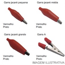 12611 - GARRA JACARE 75MM GRANDE PRETO 1PC A SANTOS