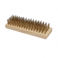 15190 - ESCOVA DE AÇO LATONADO 6 FILEIRAS SEM CABO COMPEL