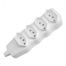 11-0412 - TOMADA EM BARRA QUADRUPLA (2P+T) 10A FC