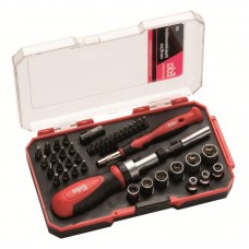 13810 - JOGO DE CHAVE C/ 2 FENDAS CATRACA INTERCAMBIAVEL 41PC EDA 9NZ