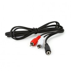 12649 - CABO ADAPTADOR PARA P2 FEMEA X 2 RCA MACHO (1,5MT) PACOTE COM 10 PEÇAS RA 062