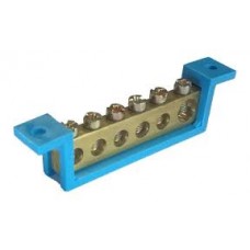 16376 - BARRAMENTO DIN NEUTRO 6 TERMINAIS AZUL STECK SBN6 