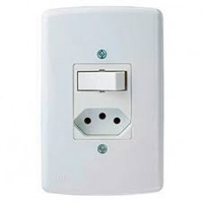 14949 - CONJUNTO DE 1 INTERRUPTOR PARALELO + 1TOMADA(2P+T) 20A BRANCO FC 4509-4