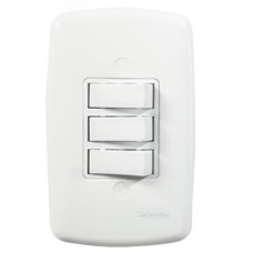 11-0805 - CONJUNTO DE 1 INTERRUPTOR SIMPLES + 2 PARALELOS BRANCO ILUMI 2026