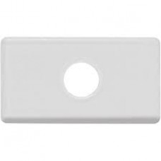 12319 - MODULO LIZ DE TAMPO C/ 1 FURO BRANCO TRAMONTINA 57115/092