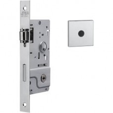 15918 - FECHADURA TRINCO ROLETE 800 EXTERNA PIVOTANTE ROSETA QUADRADA INOX STAM 