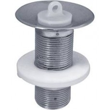 33-0320 - VALVULA LAVATORIO PVC COM E SEM LADRAO CROMADA FERE