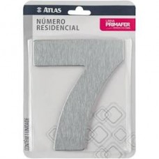 16967 - NUMERO RESIDENCIAL C/ ADESIVO ACM ESCOVADO (7) ATLAS