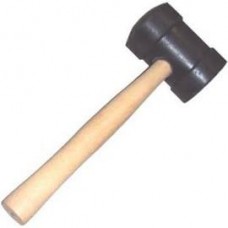 16946 - MARTELO BORRACHA 60MM PRETO METASUL