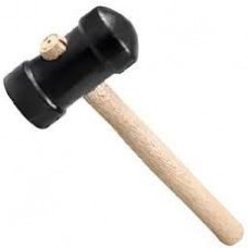 16945 - MARTELO BORRACHA 40MM PRETO METASUL